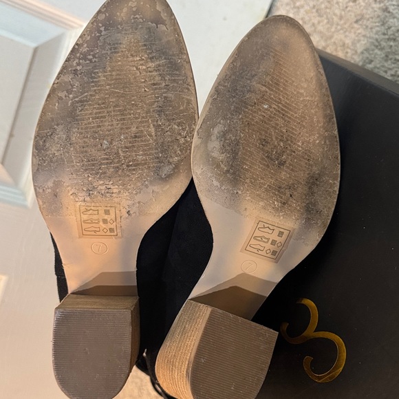 Black Suede Ankle Boots - Picture 4 of 6